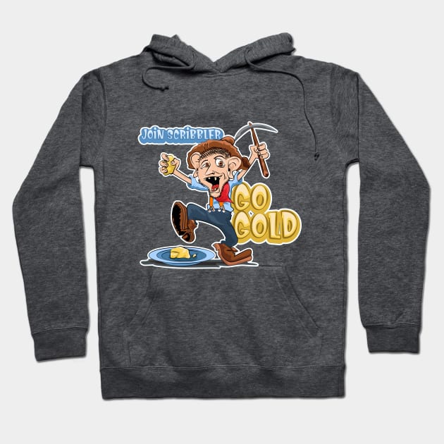 Join Scribbler and Go Gold by John Mariano Hoodie by scribbler1974